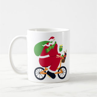 Caneca De Café bicicleta Santa Claus