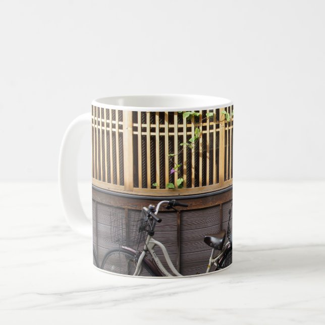 Caneca De Café Bicicletas: Asakusa, Tóquio (Frente Esquerda)