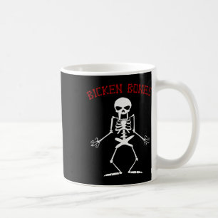 Caneca De Café Bickles Skeleton Halloween Bones Engraçados Amor W