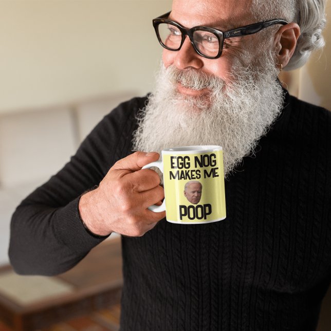 CANECA DE CAFÉ BIDEN CHRISTMAS OG NOG FAZ-ME POPAR (Criador carregado)