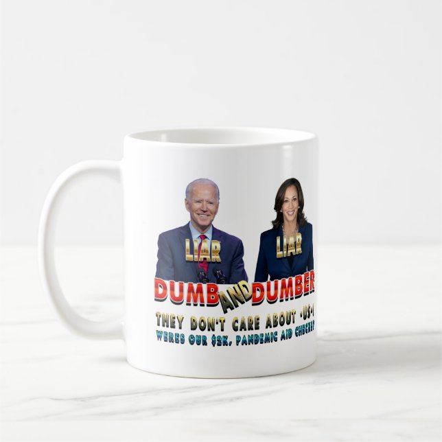 Caneca De Café Biden Harris Dumb & Dumber (Esquerda)