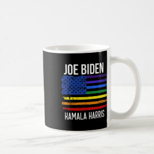 Caneca De Café Biden Kamala Harris 2020 Rainbow Us Flag Lgbt soci