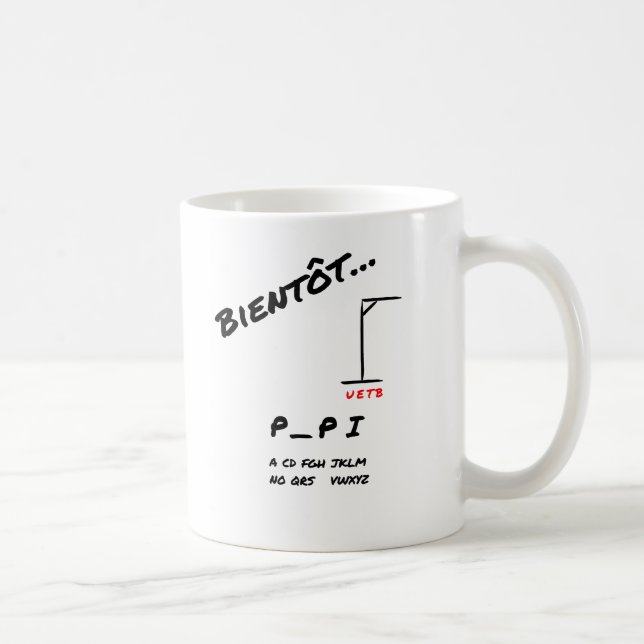 Caneca De Café Bientot papi (Direita)