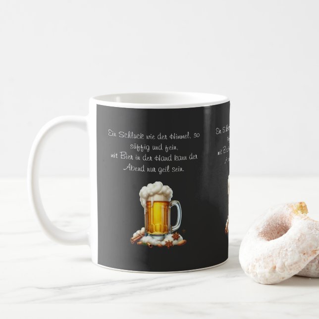 Caneca De Café Bier so suffig  (Com Donut)
