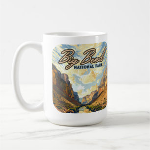 Caneca De Café Big Bend National Park Texas Desert Retro