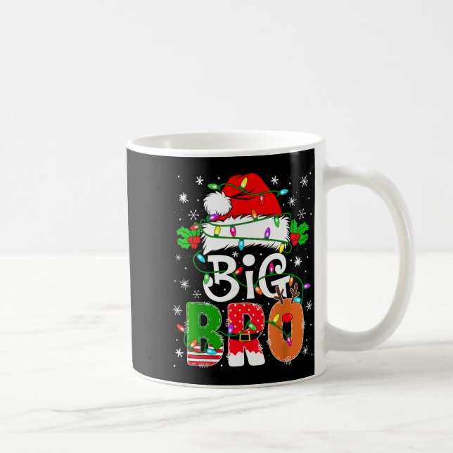 Caneca De Café Big Bro Santa New Sibling Brother Announcement Xma (Direita)