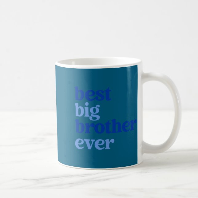 Caneca De Café Big Brother Ever Gray With Blue Text Boys _2  (Direita)