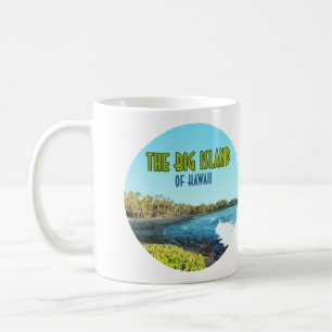 Caneca De Café Big Island Hawaii Punalu’u Beach Vintage