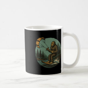 Caneca De Café Bigfoot Asa Deltaparáglido Vintage Engraçado Sasqu