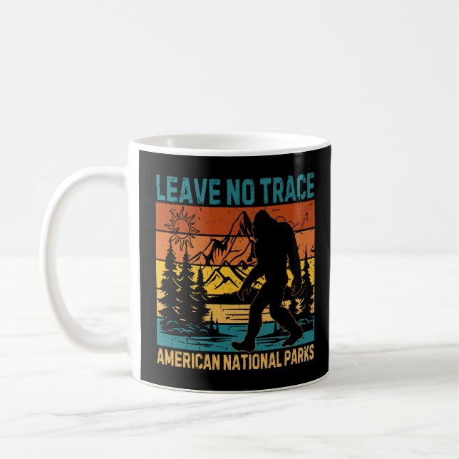 Caneca De Café Bigfoot não tem rastro nacional americano (Esquerda)