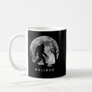 Caneca De Café Bigfoot Night Full Moon I Believe Sasquatch Men Ki
