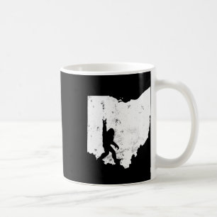 Caneca De Café Bigfoot Ohio State Map Sasquatch Men Gift