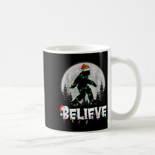 Caneca De Café Bigfoot Papai noel Árvore de Natal Luz Engraçada X