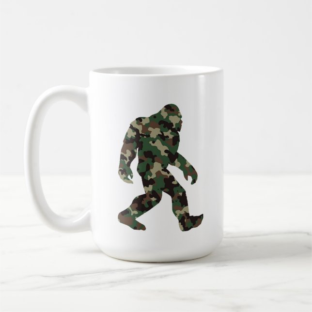 Caneca De Café Bigfoot Sasquatch Camo (Esquerda)
