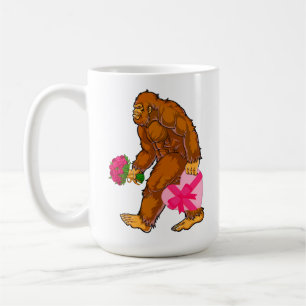 Caneca De Café Bigfoot Sasquatch Engraçado Dia de os namorados Am