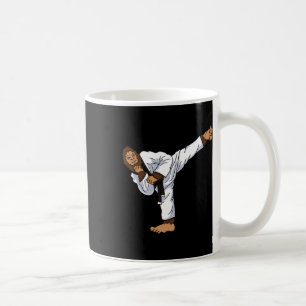 Caneca De Café Bigfoot Sasquatch Karatê Taekwondo Kickboxing Kara