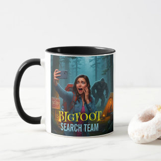 Caneca de Café Bigfoot Sasquatch na Floresta