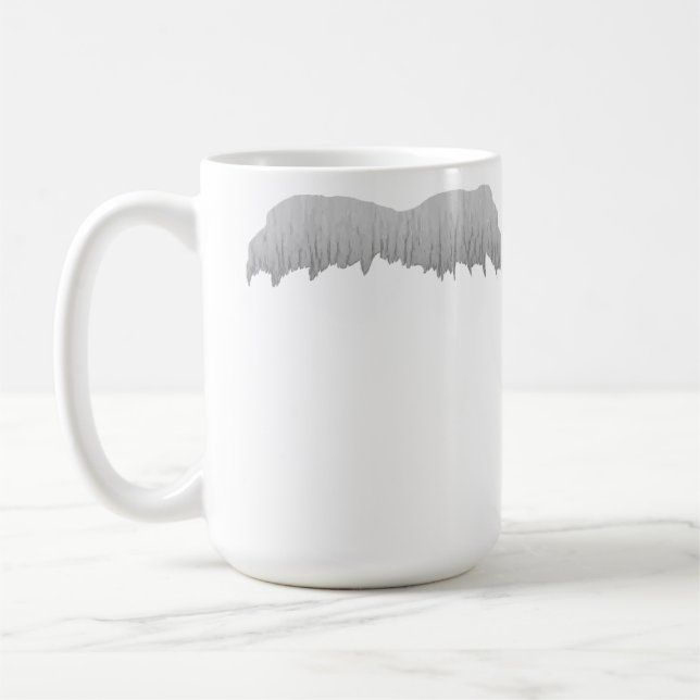 Caneca De Café Bigode apto para um gênio (Esquerda)