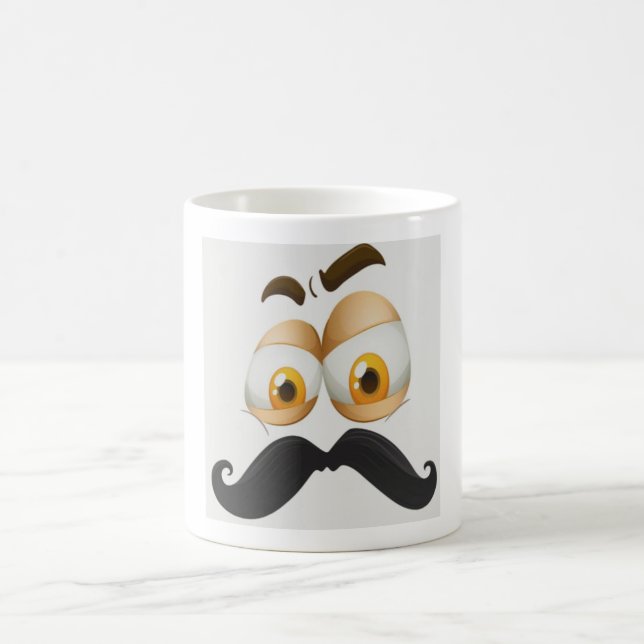 Caneca De Café Bigode Misterioso (Centro)