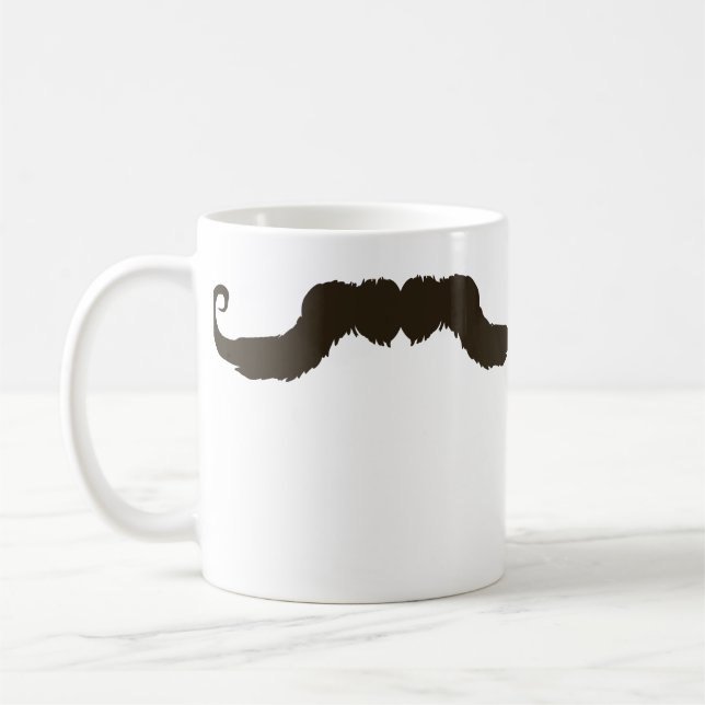 Caneca De Café Bigode ondulado viril (Esquerda)