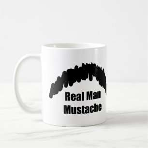 Caneca De Café Bigode real engraçado do espanador do biscoito do