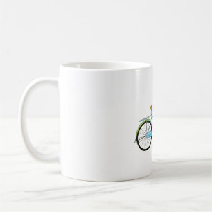 Caneca De Café Bike e flores