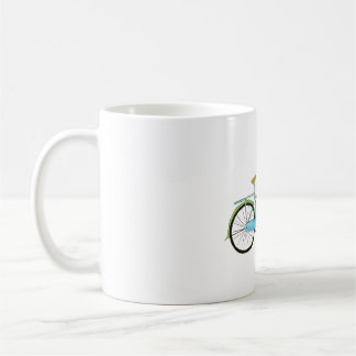 Caneca De Café Bike e flores