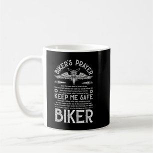Caneca De Café Biker: Oração de Vintage Moto Biker Biking Mot