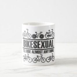 Caneca De Café Bikesexual - Bicicleta Engraçada e Bicicleta