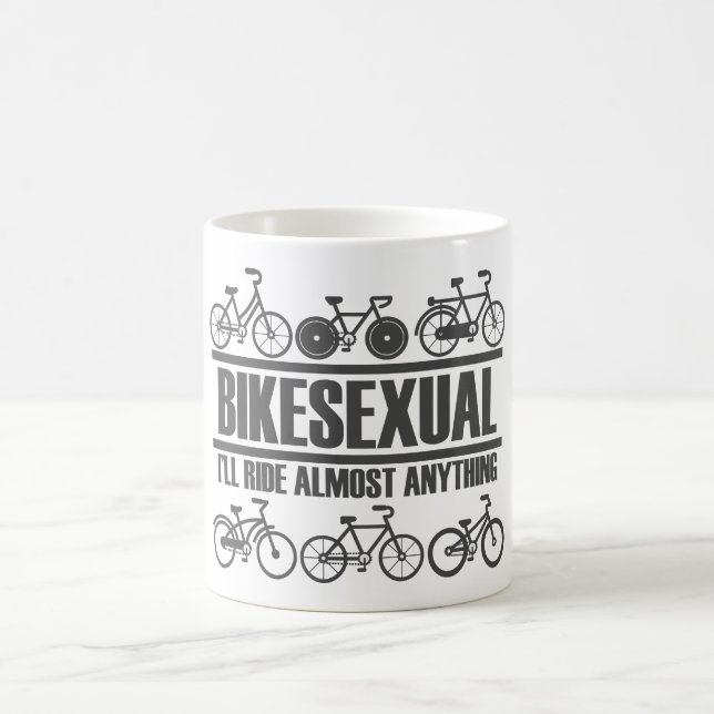 Caneca De Café Bikesexual - Bicicleta Engraçada e Bicicleta (Centro)