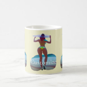 Caneca De Café Bikini Booty Beach Girl Thunder_Cove