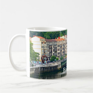Caneca De Café Bilbao. Arquitectura da cidade com rio