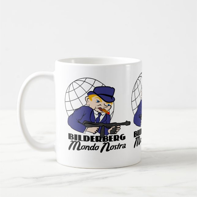Caneca De Café Bilderberg Mondo Nostra (Esquerda)