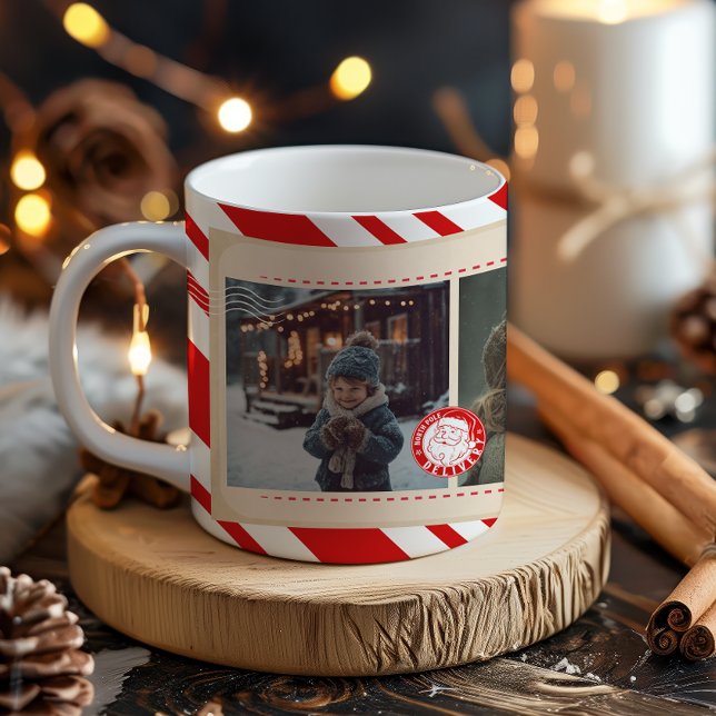 Caneca De Café Bilhete de Natal Polar Express (Criador carregado)