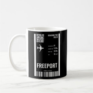 Caneca De Café Bilhete de Passagem da Companhia Aérea de Bordo Fr