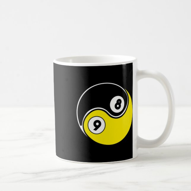 Caneca De Café Bilhetes de Piscina do Snooker de Bola 9 8 (Direita)