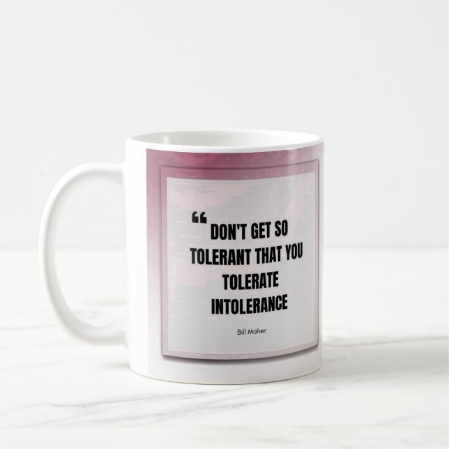 Caneca De Café Bill Mahar Quote Mug (Esquerda)