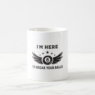 Caneca De Café Billiard 8 Ball Snooker Billiards Engraçada Ideia