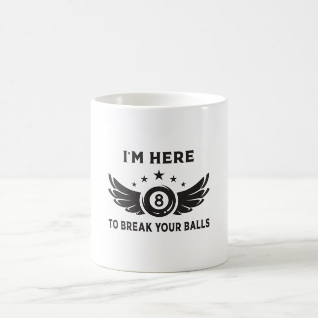Caneca De Café Billiard 8 Ball Snooker Billiards Engraçada Ideia  (Centro)