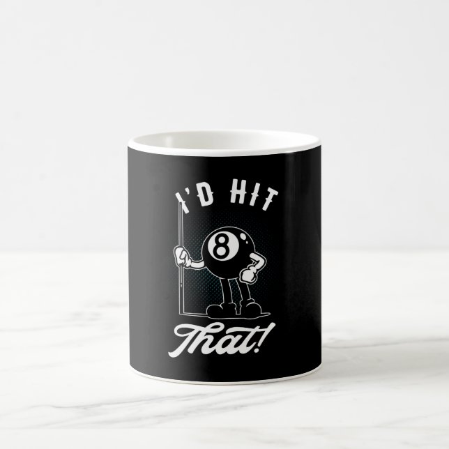 Caneca De Café Billiard Cue Sports Funny 8 Ball - Piscina de Cart (Centro)