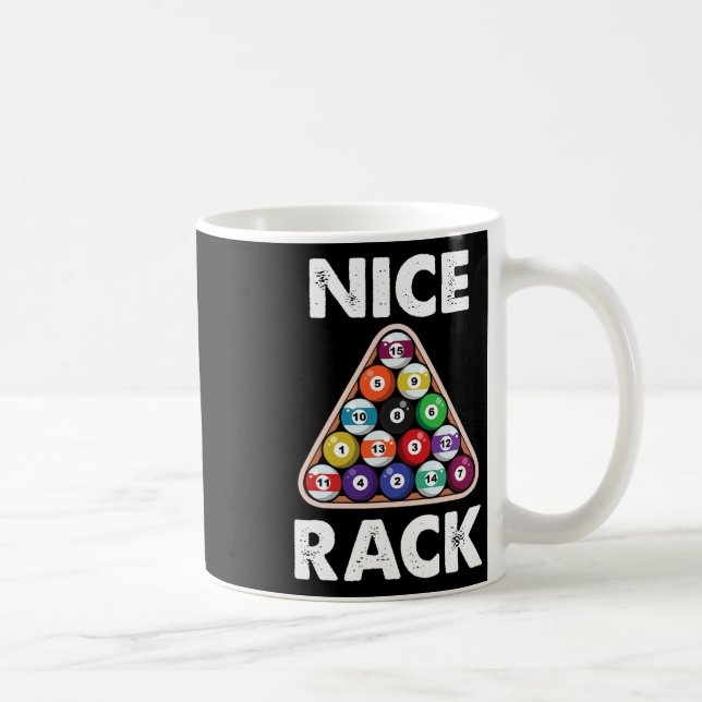 Caneca De Café Billiard Nice Rack Billiard Player Gift (Direita)