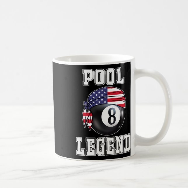 Caneca De Café Billiard Team 8 Ll Jogador De Jogo De Piscina Pres (Direita)
