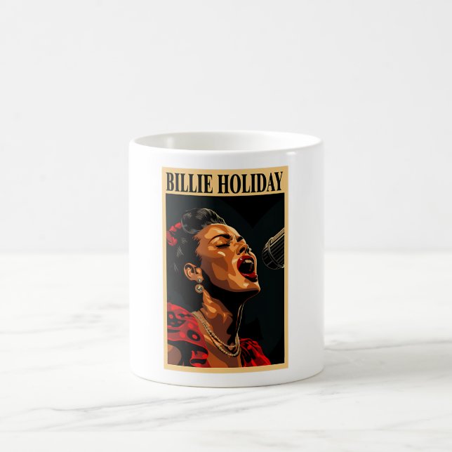 Caneca De Café Billie Holiday (Centro)