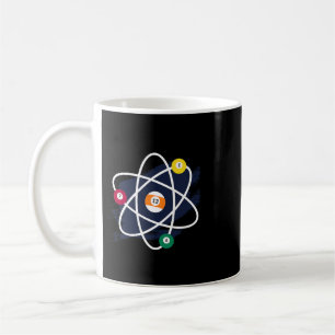 Caneca De Café Billiers Atom Science Camisa 8Ball Piscinas Bil