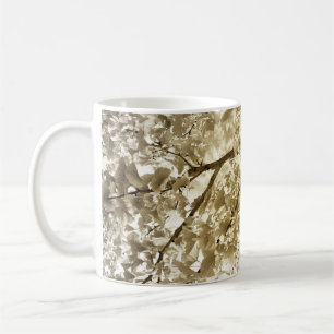 Caneca De Café Biloba da nogueira-do-Japão no outono