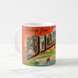 Caneca De Café Biloxi Mississippi Greetings Postcard