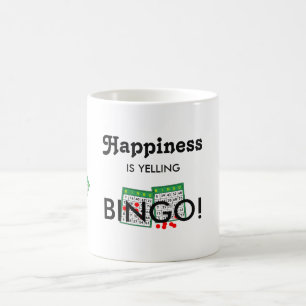 Caneca De Café Bingo Amada Felicidade é Gritar Bingo
