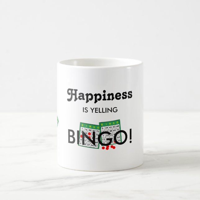 Caneca De Café Bingo Amada Felicidade é Gritar Bingo (Centro)