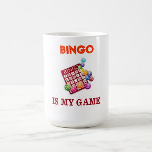 CANECA DE CAFÉ BINGO É O MEU JOGO.