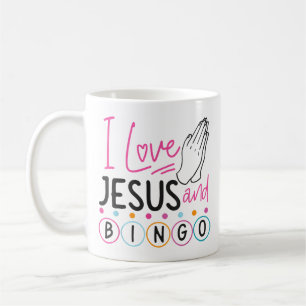 Caneca De Café Bingo Player Jesus Faith Christian Adoro Jesus An